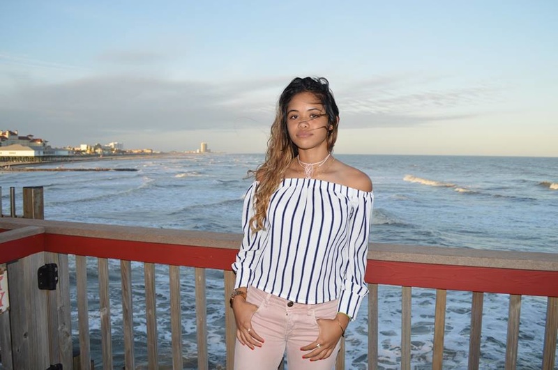 Female model photo shoot of Zazel Ramirez in Galveston, Texas