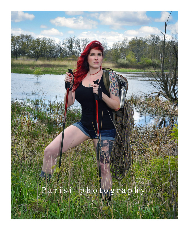 Male and Female model photo shoot of Nick Parisi and Redd Foxy in Wisconsin
