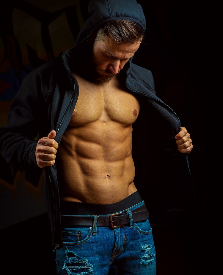 Male model photo shoot of performance one fitness