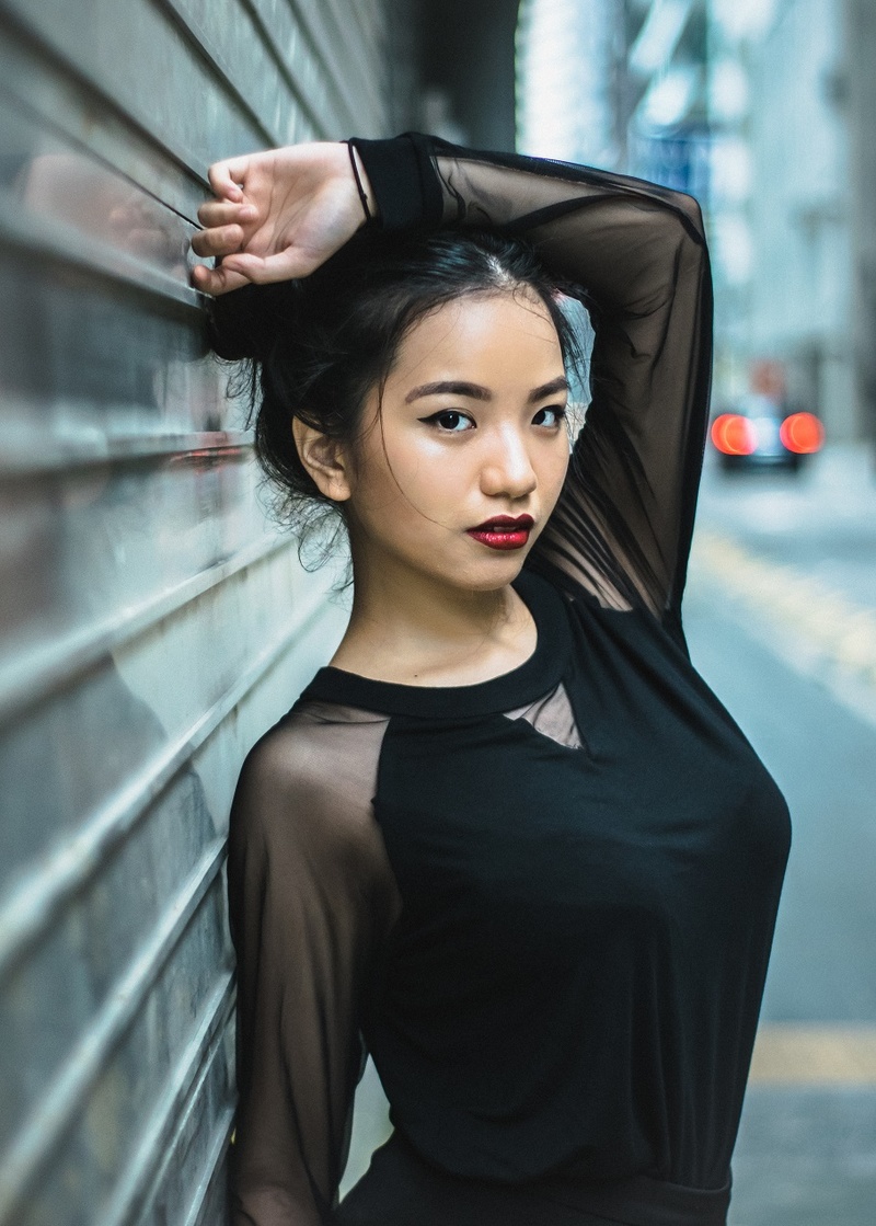 Female model photo shoot of Nicolealano in Lau Pa Sat, Singapore