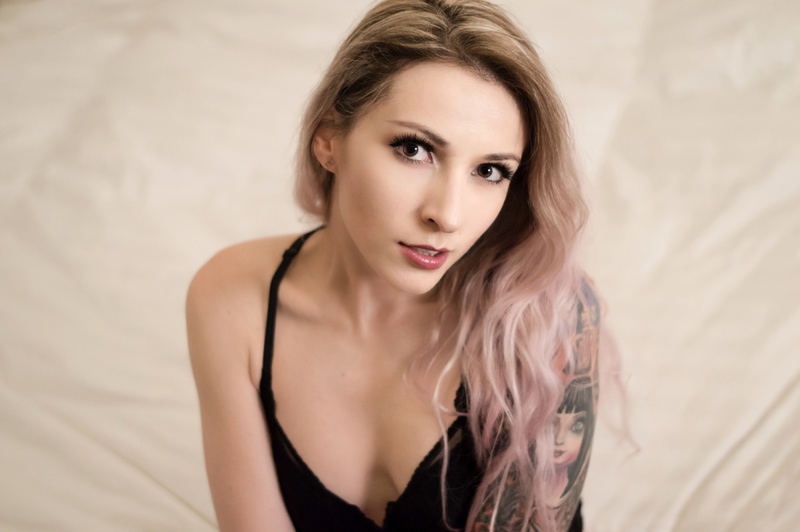 Female model photo shoot of Oxana V by Crimson Point Photos