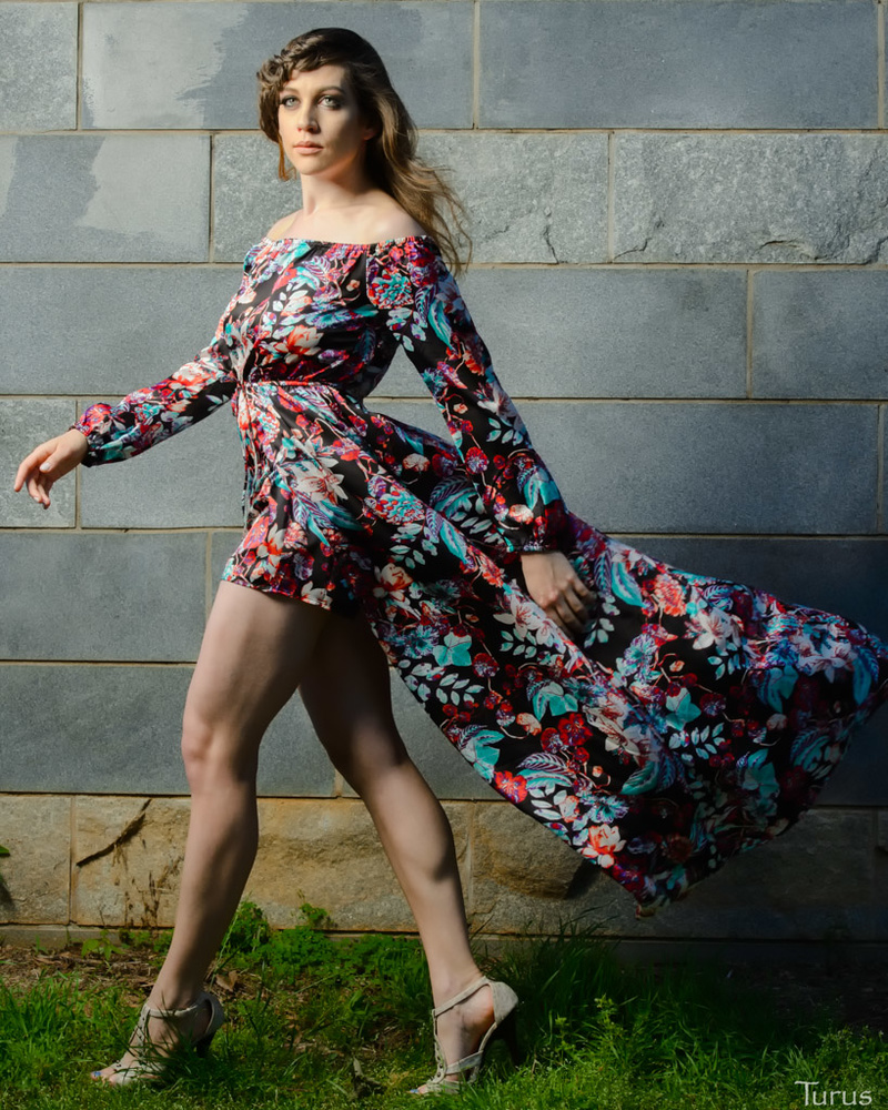 Female model photo shoot of Jackie Sass by Turus Studios in Piedmont Park, Atlanta, makeup by molly MUA
