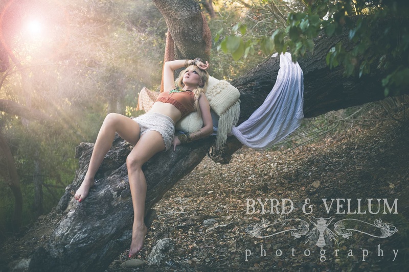Female model photo shoot of Byrd and Vellum  in Santa Barbara, CA