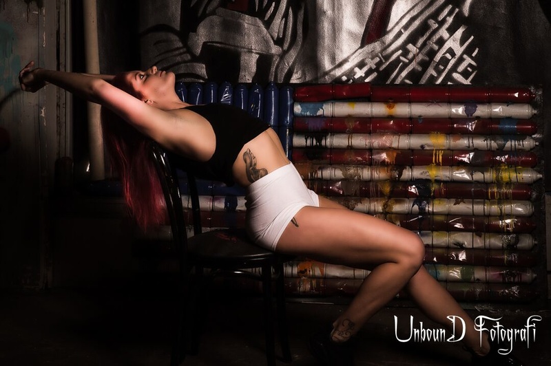 Female model photo shoot of Carlymartin83 in Graffiti Warehouse Baltimore