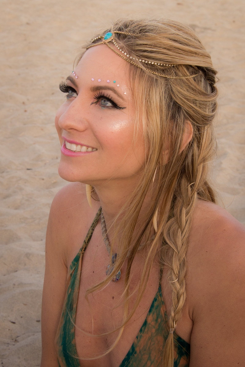 Female model photo shoot of Nadine Michelle in Santa Cruz Beach Boardwalk