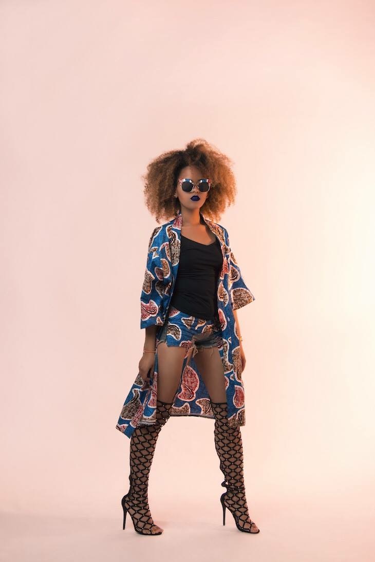 Female model photo shoot of Anyango Milanya by Catherine Amanda, clothing designed by MEEN CLOTHING