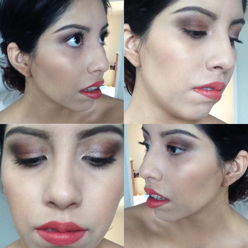 Female model photo shoot of Glam Makeup by Mari