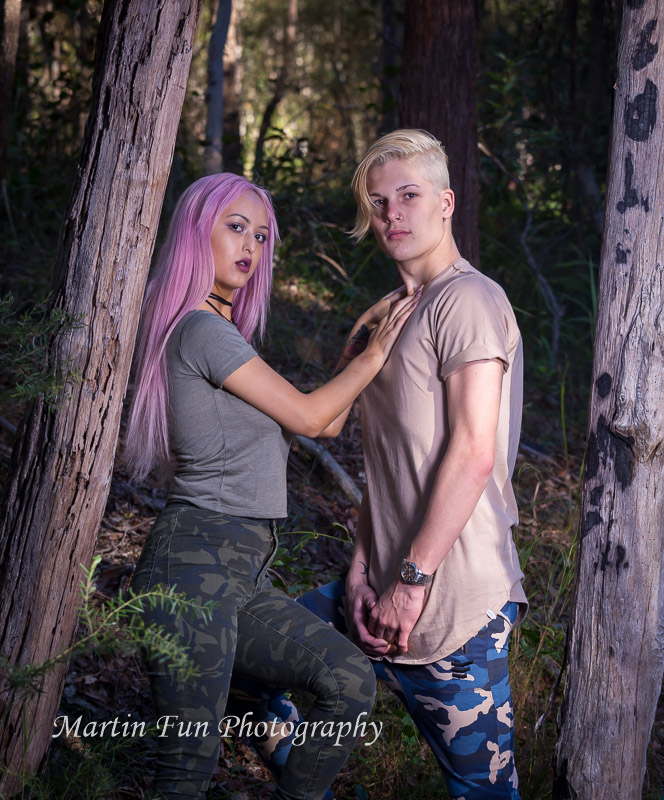 Female and Male model photo shoot of AnastasiaSnow and ThomasJamez by MartinFunPhotography in Mt Cootha