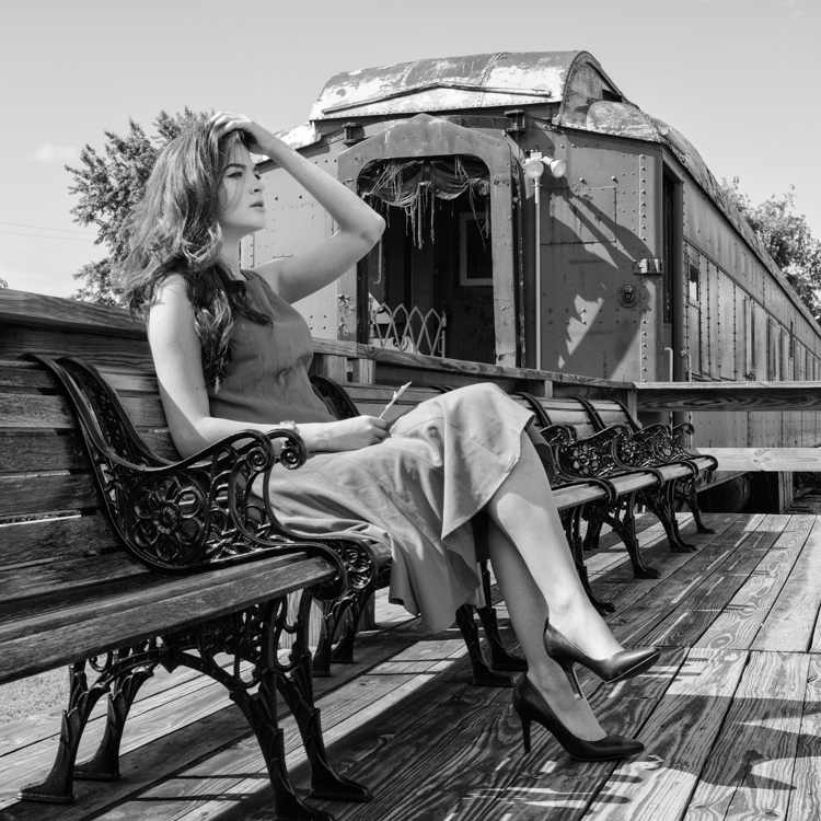 Male and Female model photo shoot of gphall and Kimberly Oswald in Walkersville Southern Railroad