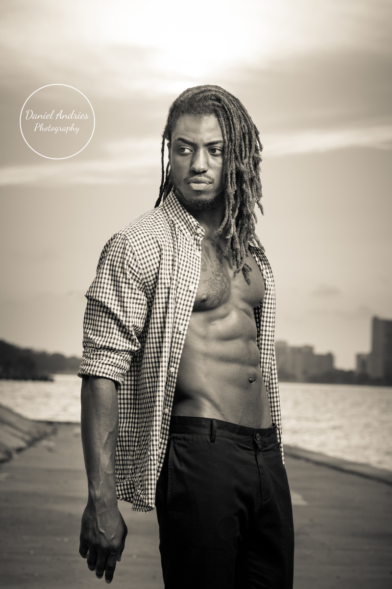 Male model photo shoot of SoBeManny in Miami Beach