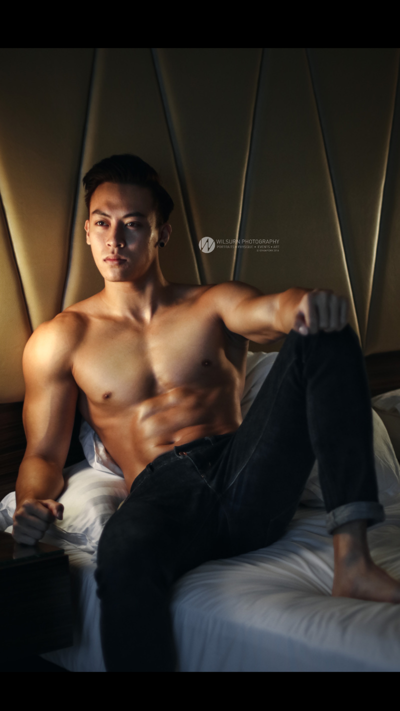 Male model photo shoot of Nicholas Joel in Marina mandarin hotel