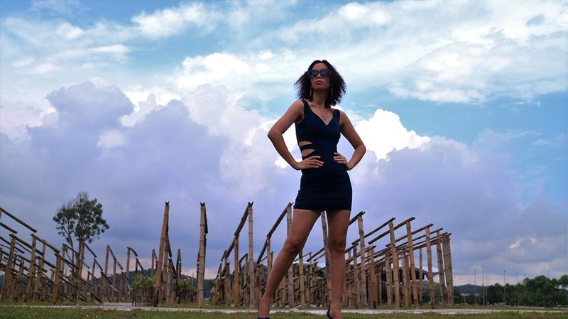 Female model photo shoot of Janelle Diaz in Puteri Harbour Malaysia