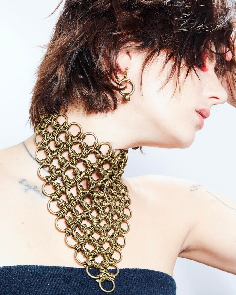 Female model photo shoot of JoRocco Jewelry