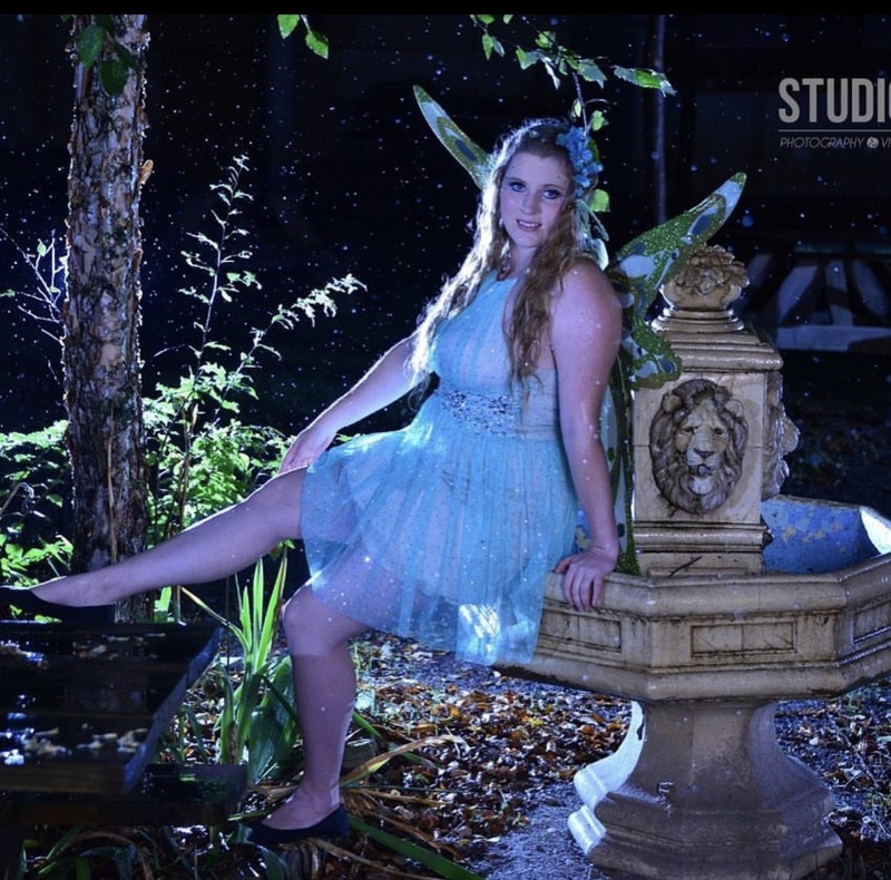 Female model photo shoot of TiffineyH in Castle of Muskogee