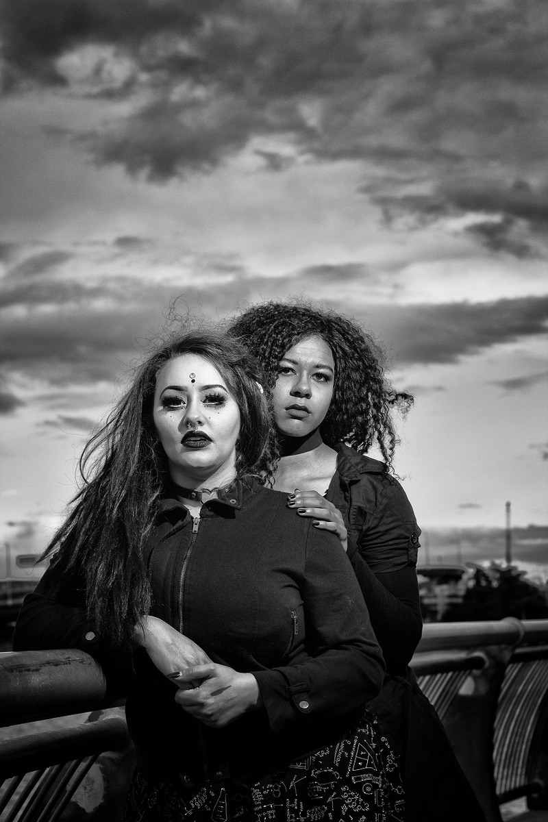 Male and Female model photo shoot of noholdsphoto and Lyrixx Lestrange  in Portland, Oregon