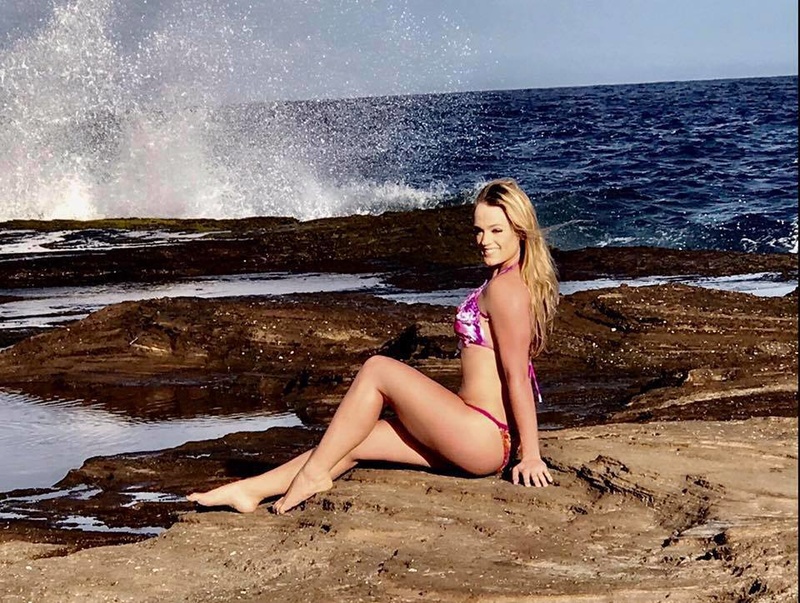 Female model photo shoot of Lena Jameson in Lanai Lookout Honolulu