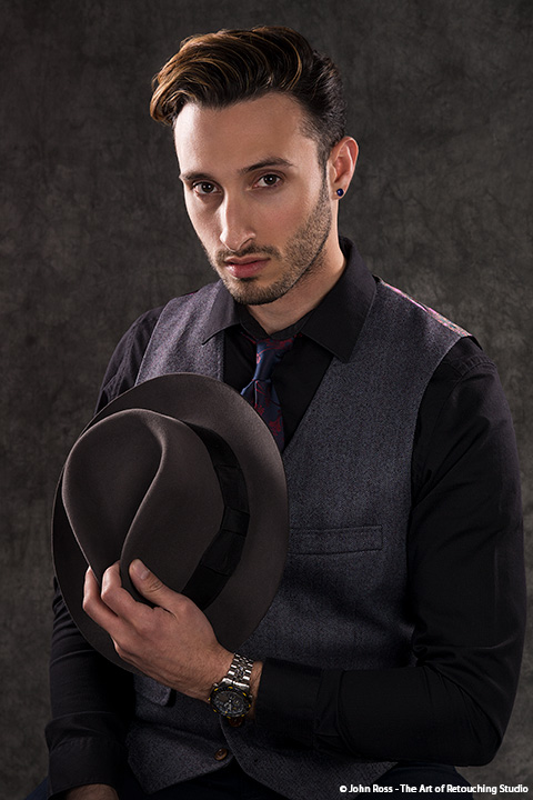 Male model photo shoot of tdm_style by JohnRossPhoto in Art of Retouching Studio, New Haven CT