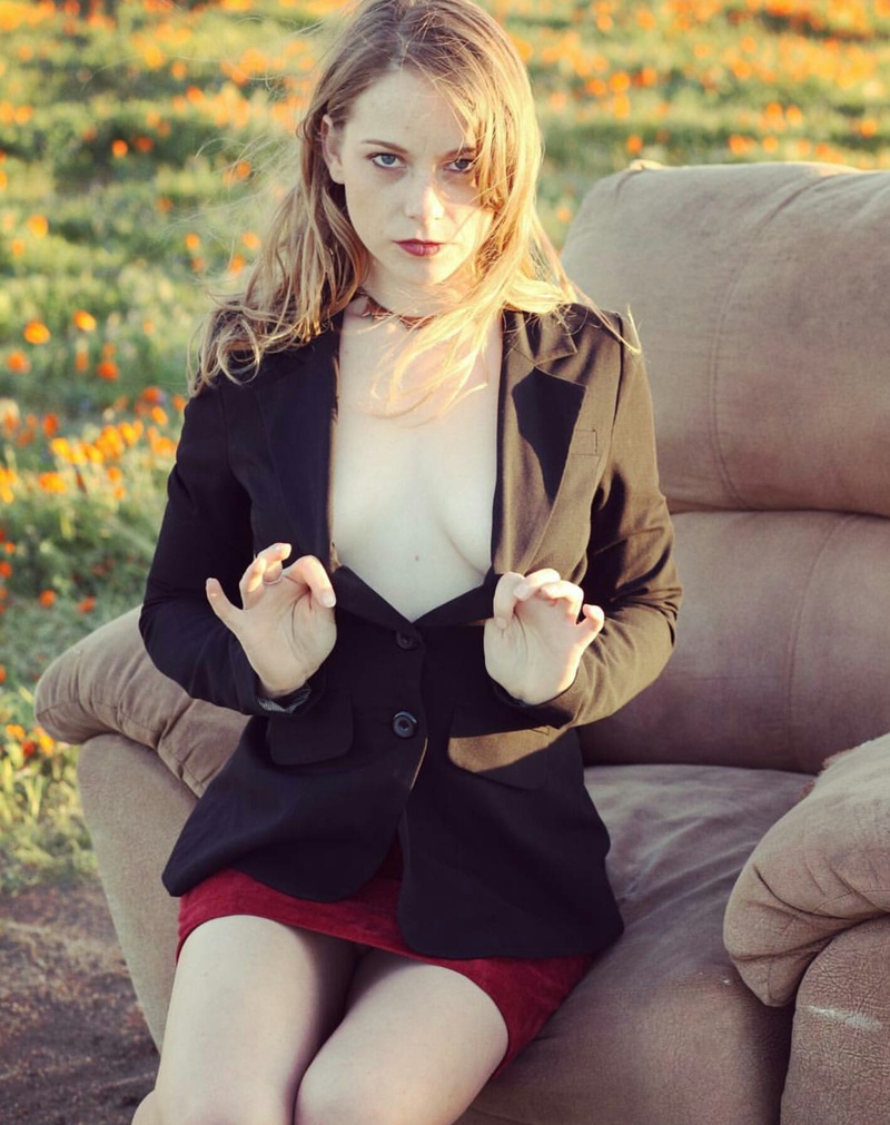 Female model photo shoot of Britt BE by Ed Fox in California Poppy Reserve