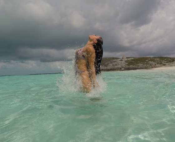 Female model photo shoot of Nicole Angeli in Exuma, Bahamas