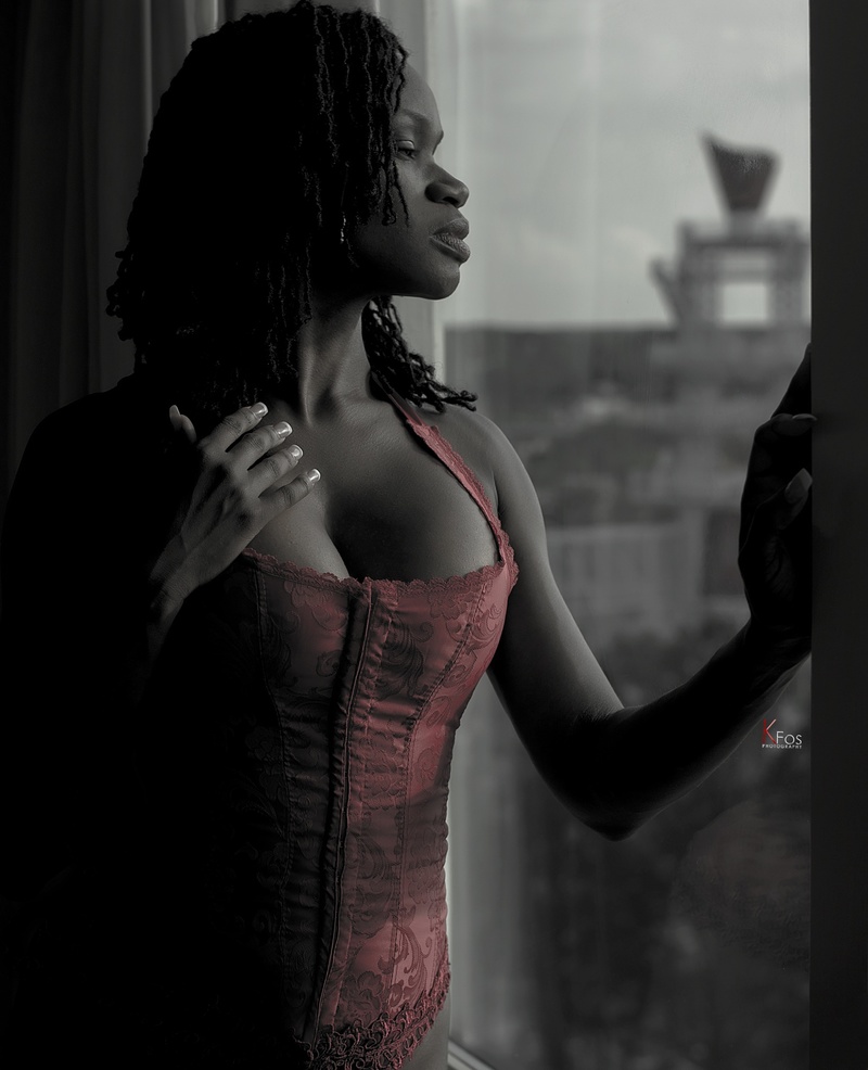 Female model photo shoot of BlackHourglass50 by KFos Photography DC in Atlanta, GA