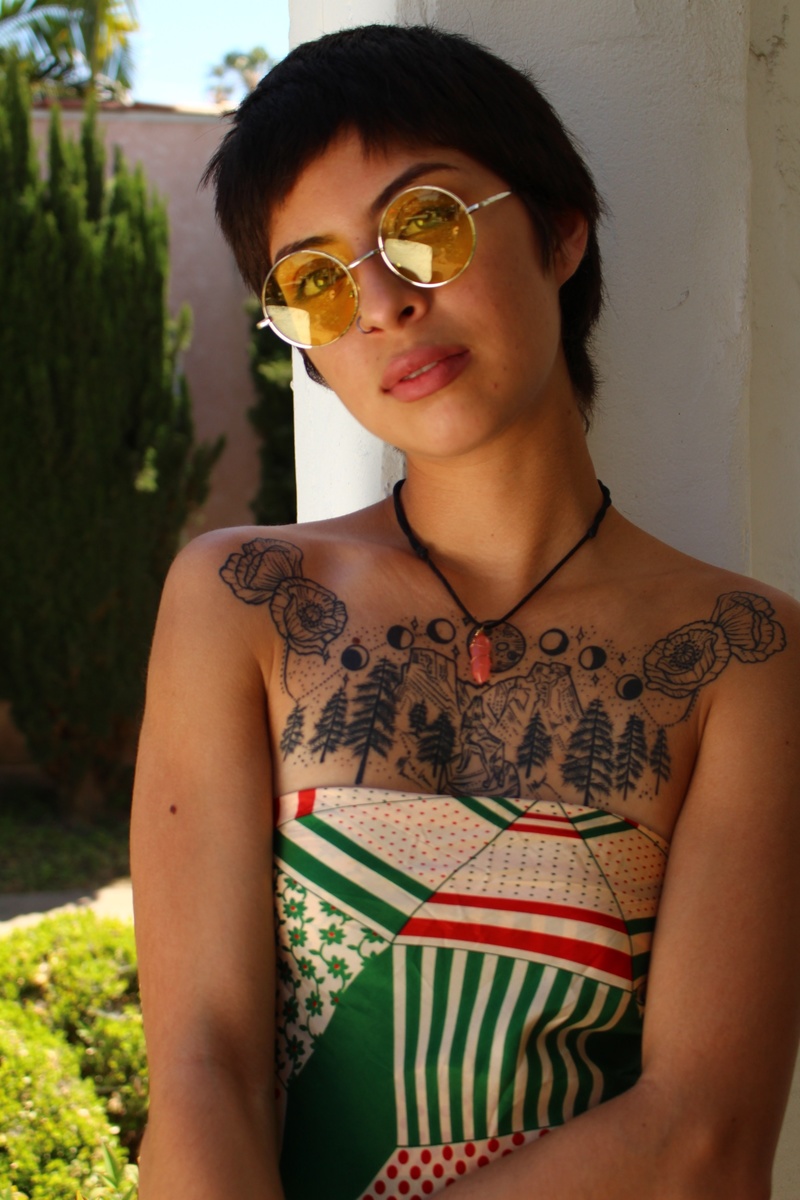 Female model photo shoot of thehippiemovement  in Santa Ana, CA