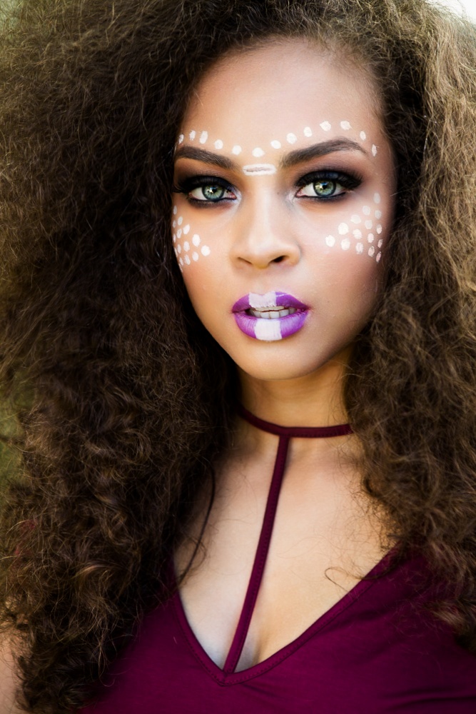 Female model photo shoot of Enhanced By Sabreah and India Jasiri
