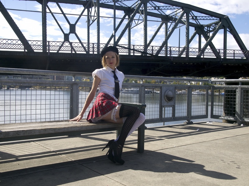 Female model photo shoot of BirdieWonder by Rick Hamell in PDX