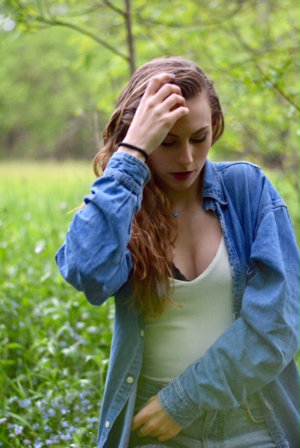 Female model photo shoot of Clare Palmer in Bond Lake, Ontario