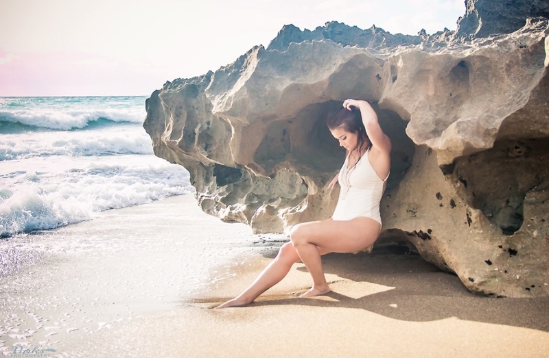 Female model photo shoot of NoraGrace in The rocks, Stuart, Florida