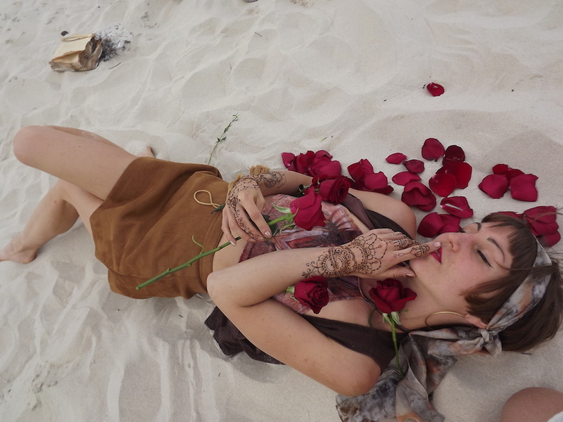 Female model photo shoot of Luna Lotus in Byron Bay, Australia