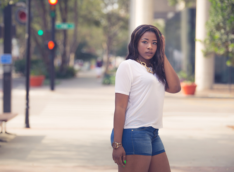 Female model photo shoot of Cakesz in Downtown Tampa