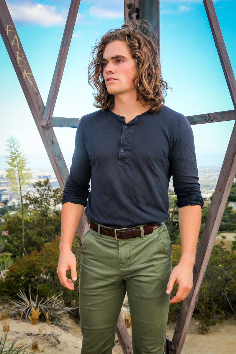 Male model photo shoot of Alex Calderon in Runyon Canyon