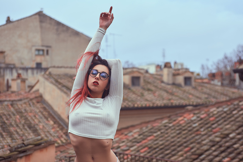 Female model photo shoot of Lenticchia in Rome