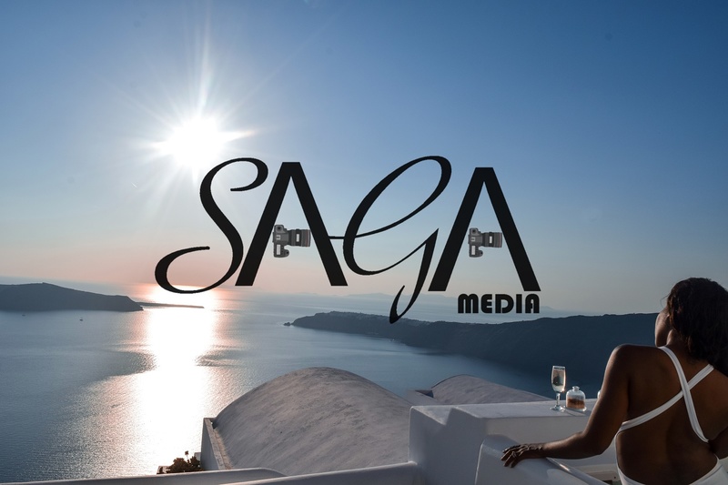 Female model photo shoot of SagaMedia in Santorini Greece