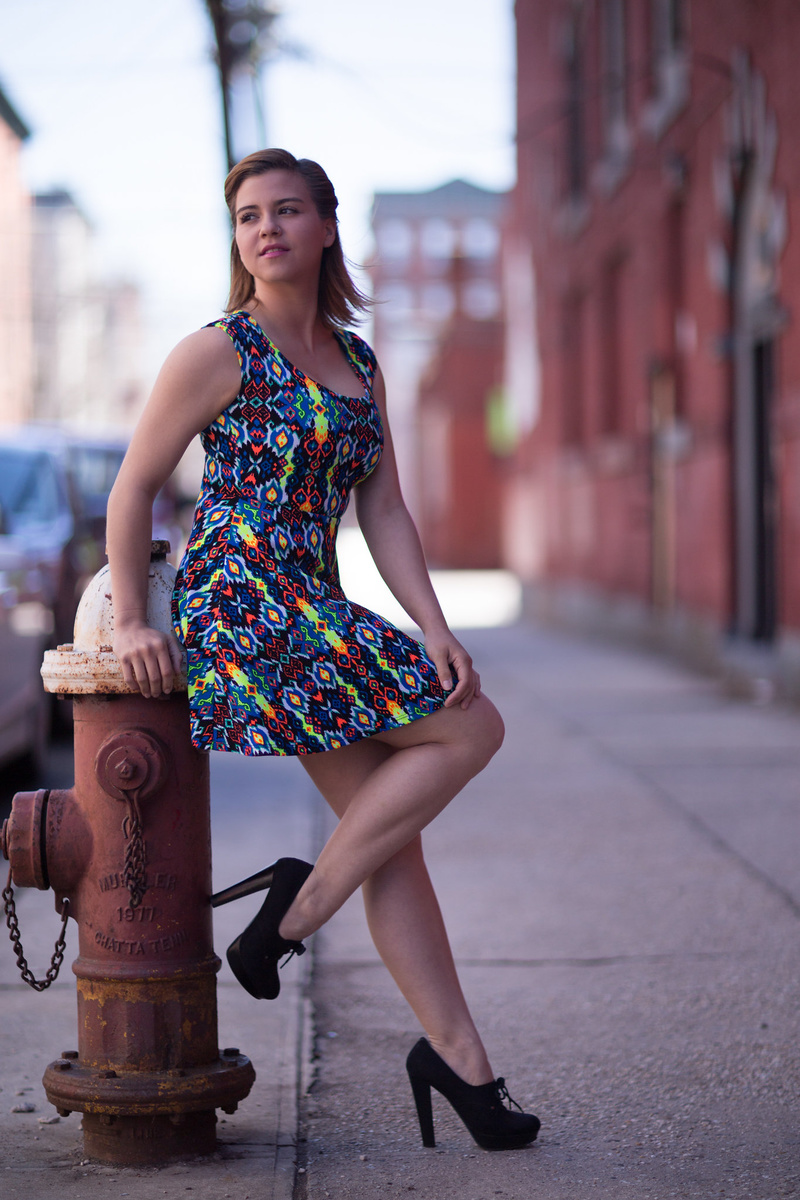 Female model photo shoot of Charlotte DellAcqua by Matt W Riley in Hoboken