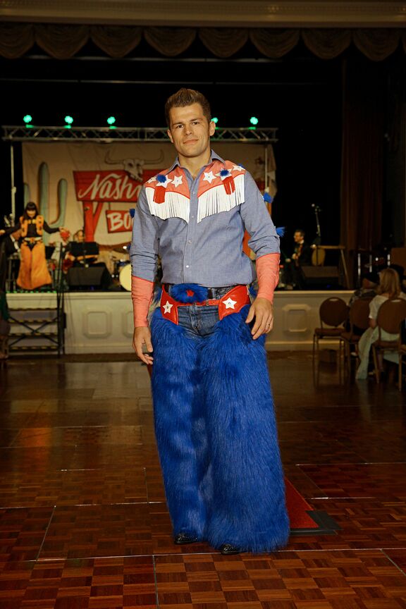 Male model photo shoot of redbutch73 in Nashville Boogie Fashion Show