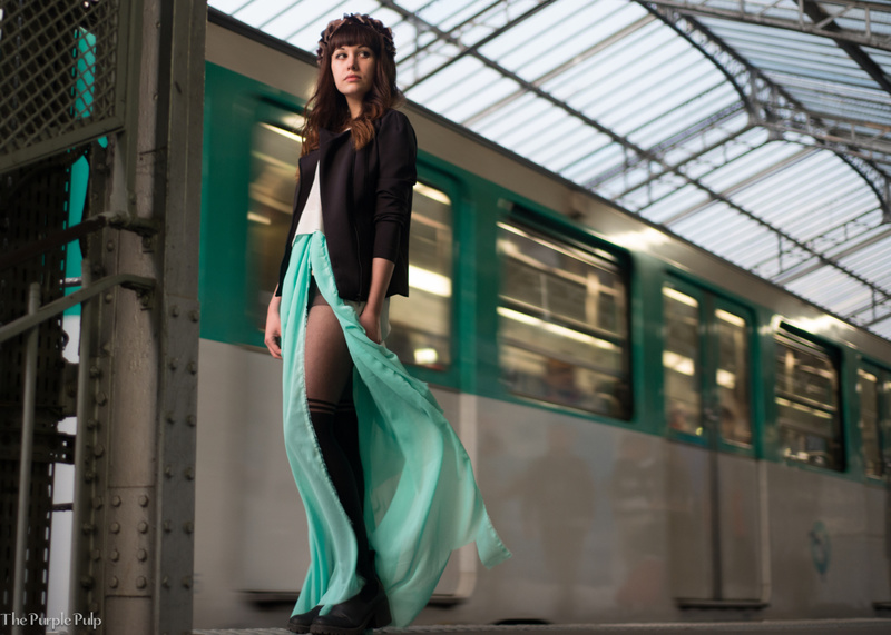 Female model photo shoot of ThePurplePulp in Paris, clothing designed by Rosalyn21