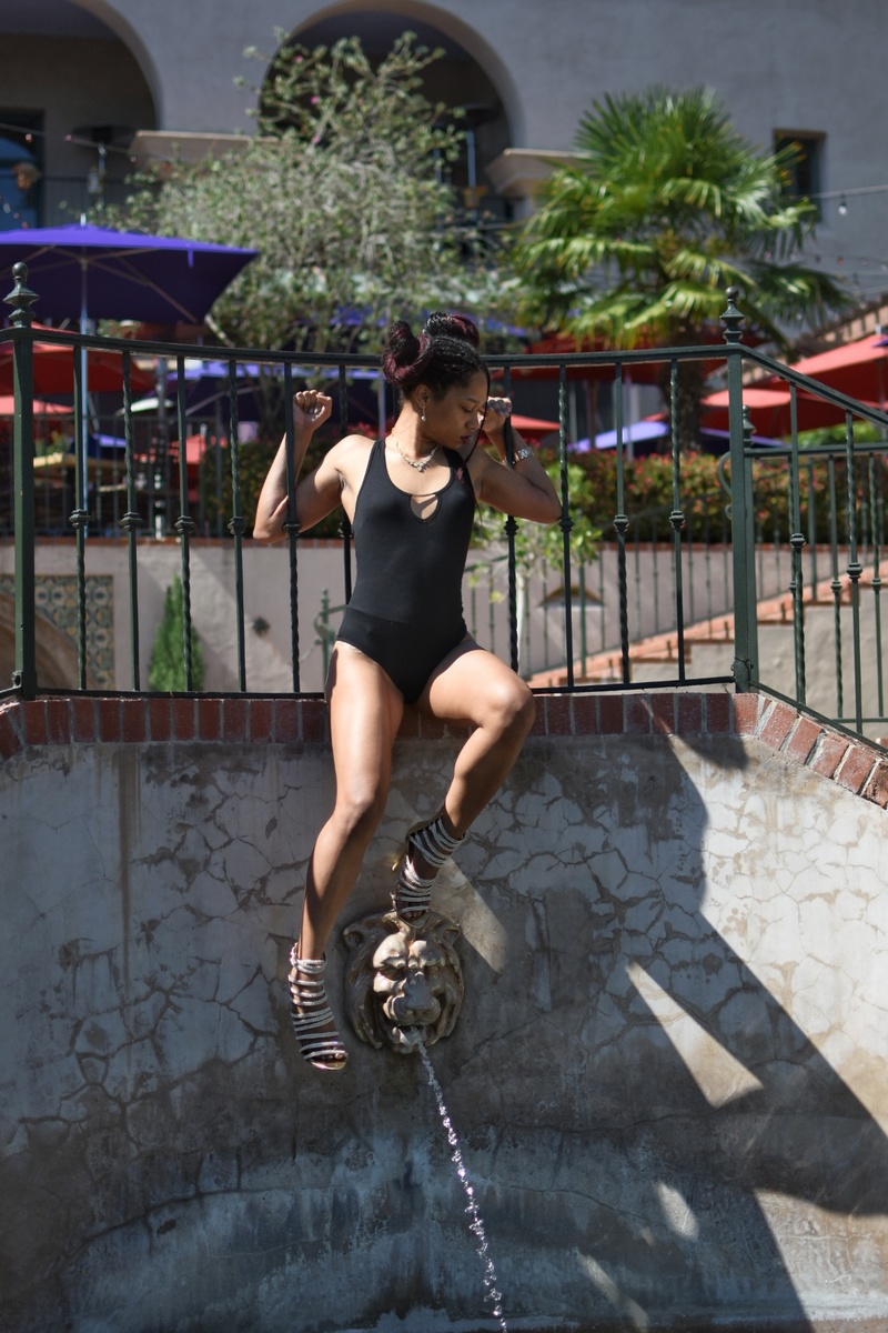 Female model photo shoot of Lala_habbitz in Balboa Park, San Diego CA