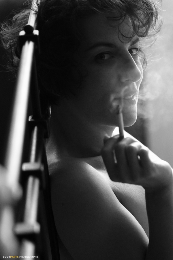 Female model photo shoot of Aimee Egerie in Studio