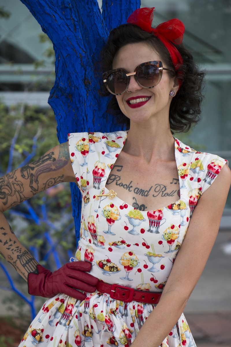 Female model photo shoot of Lady Pepper Blossom