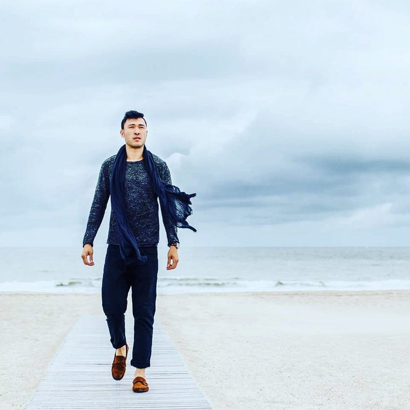 Male model photo shoot of Leon J in Oostende (north sea), Belgium