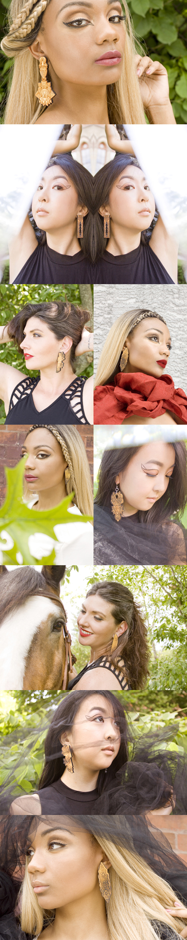 Female model photo shoot of ToriCollinsPhotography , Annie  S, Sahneiya J and AJ Cameron, makeup by Fabulous by Danielle