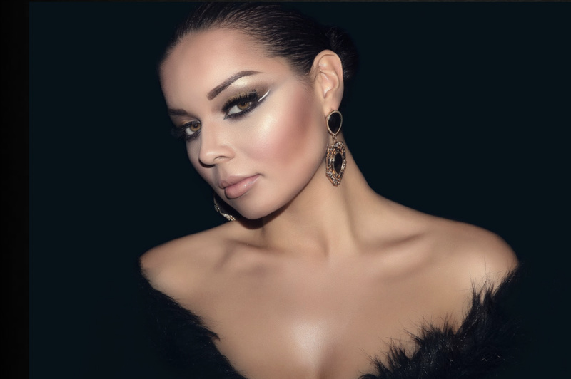 Female model photo shoot of Maryam Taqi Makeup in London