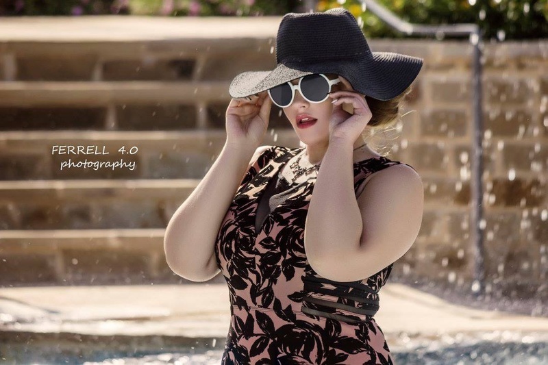 Female model photo shoot of Tegan Plus Size Model in San Antonio, TX