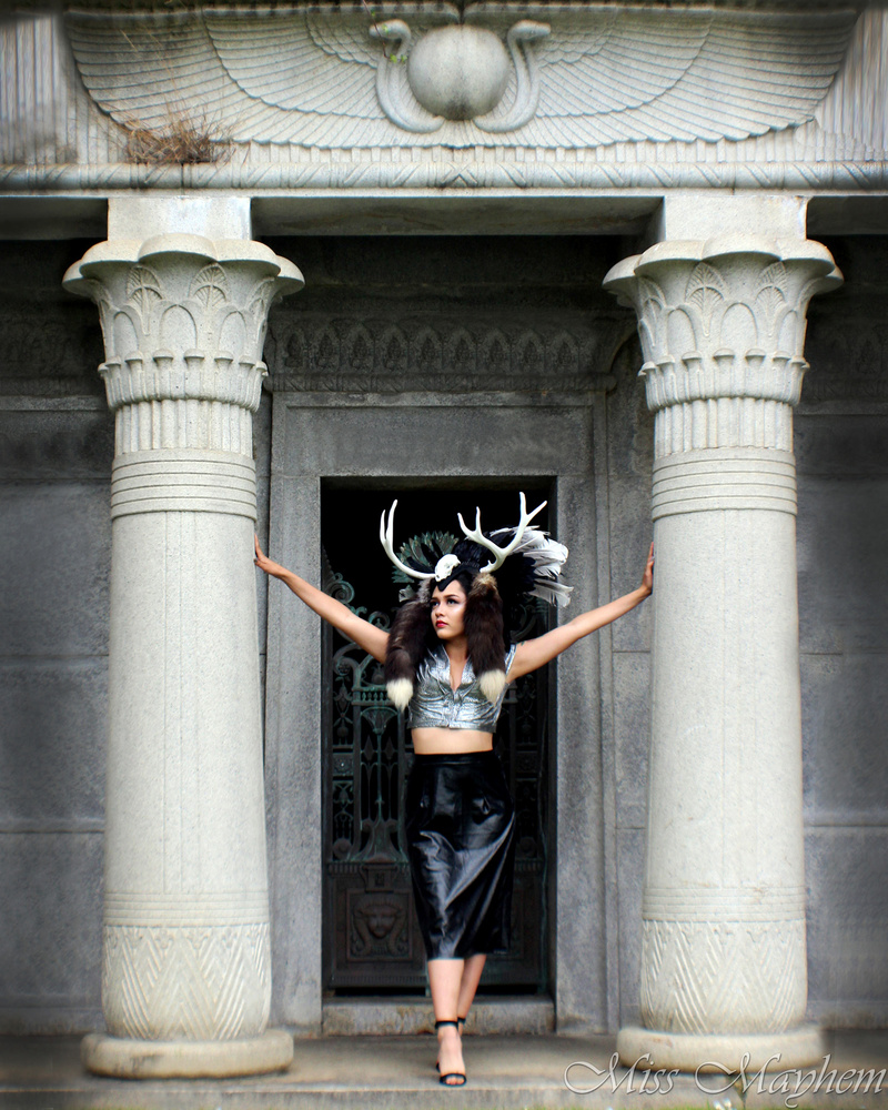 Female model photo shoot of Miss Mayhem Art in San Francisco, CA