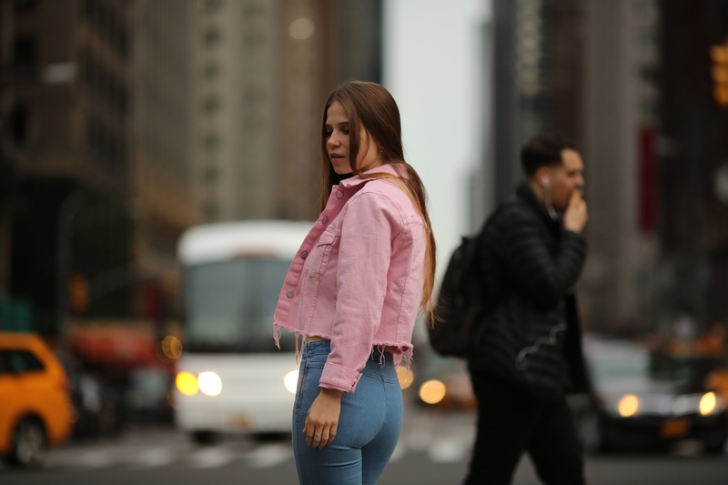 Female model photo shoot of Ekaterina Buian in NewYork