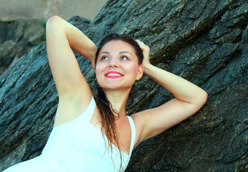 Female model photo shoot of AnaRo in San Tropez, France