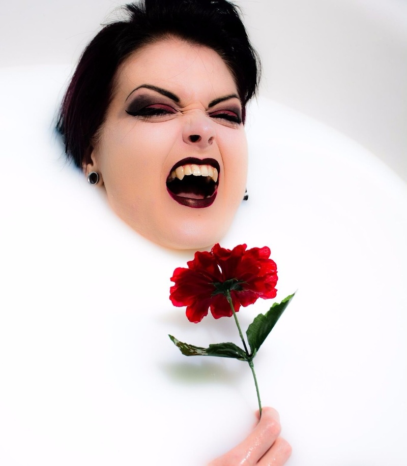 Female model photo shoot of Freakface by Poe Pix