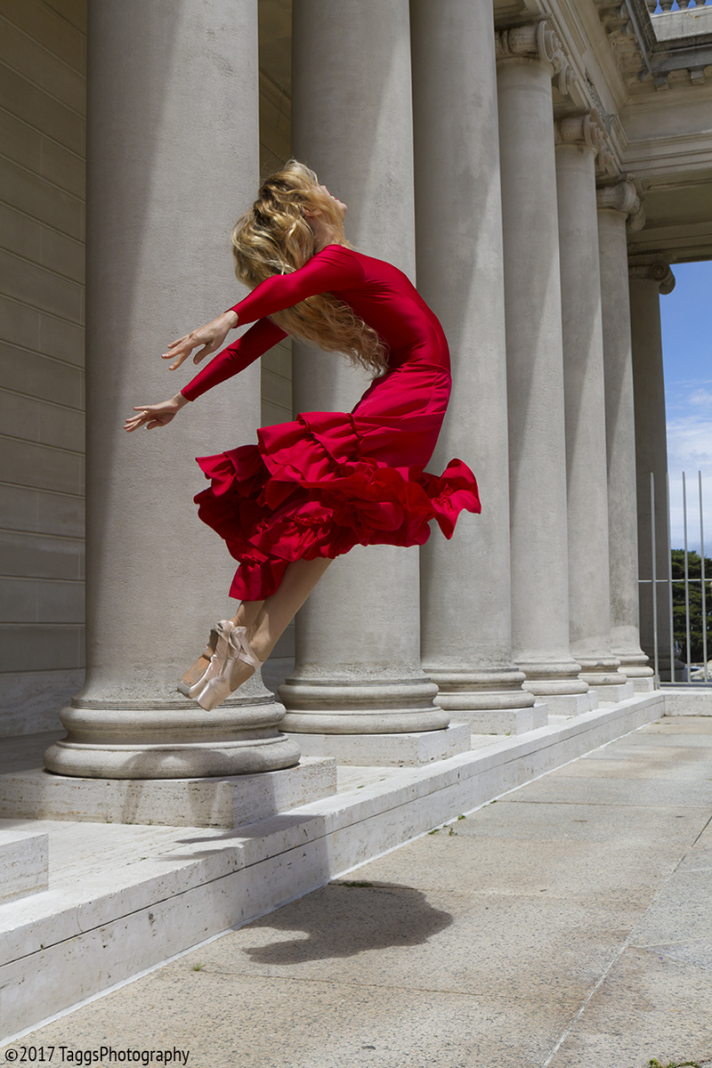Male and Female model photo shoot of Taggs Photography and PoppySeed Dancer in Legion of Honor