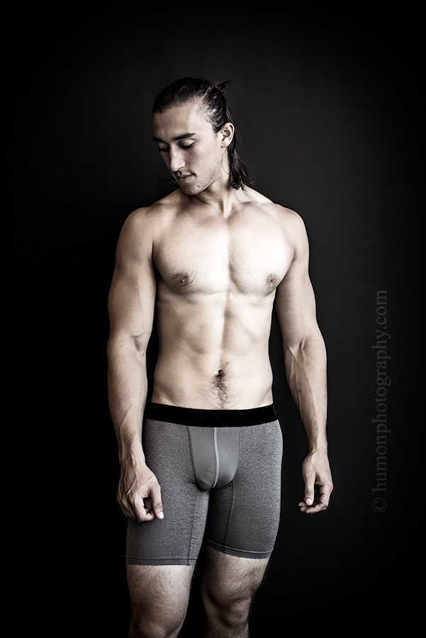 Male model photo shoot of Humon Photography in studio work Portland Oregon